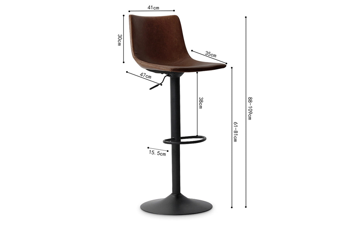 Tabouret de bar Trevi Brun