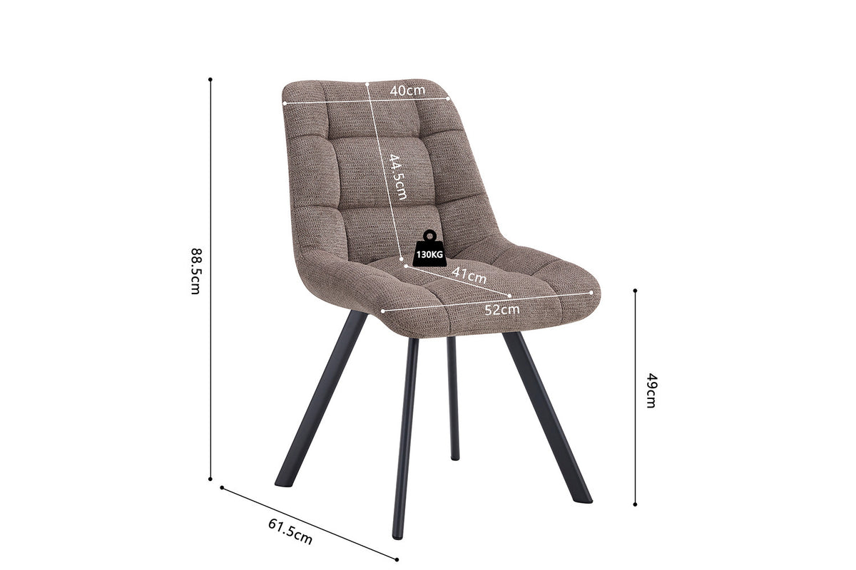 Chaise Lizzy Tissu Ote Share 400 Poivre