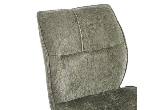 Chaise Faye Tissu Marbella 2 Coloris : Vert et Bleu