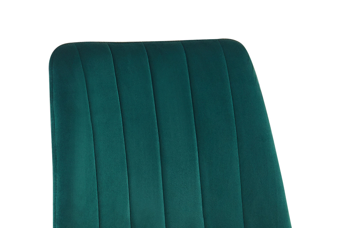 Chaise Willis Velours Vert