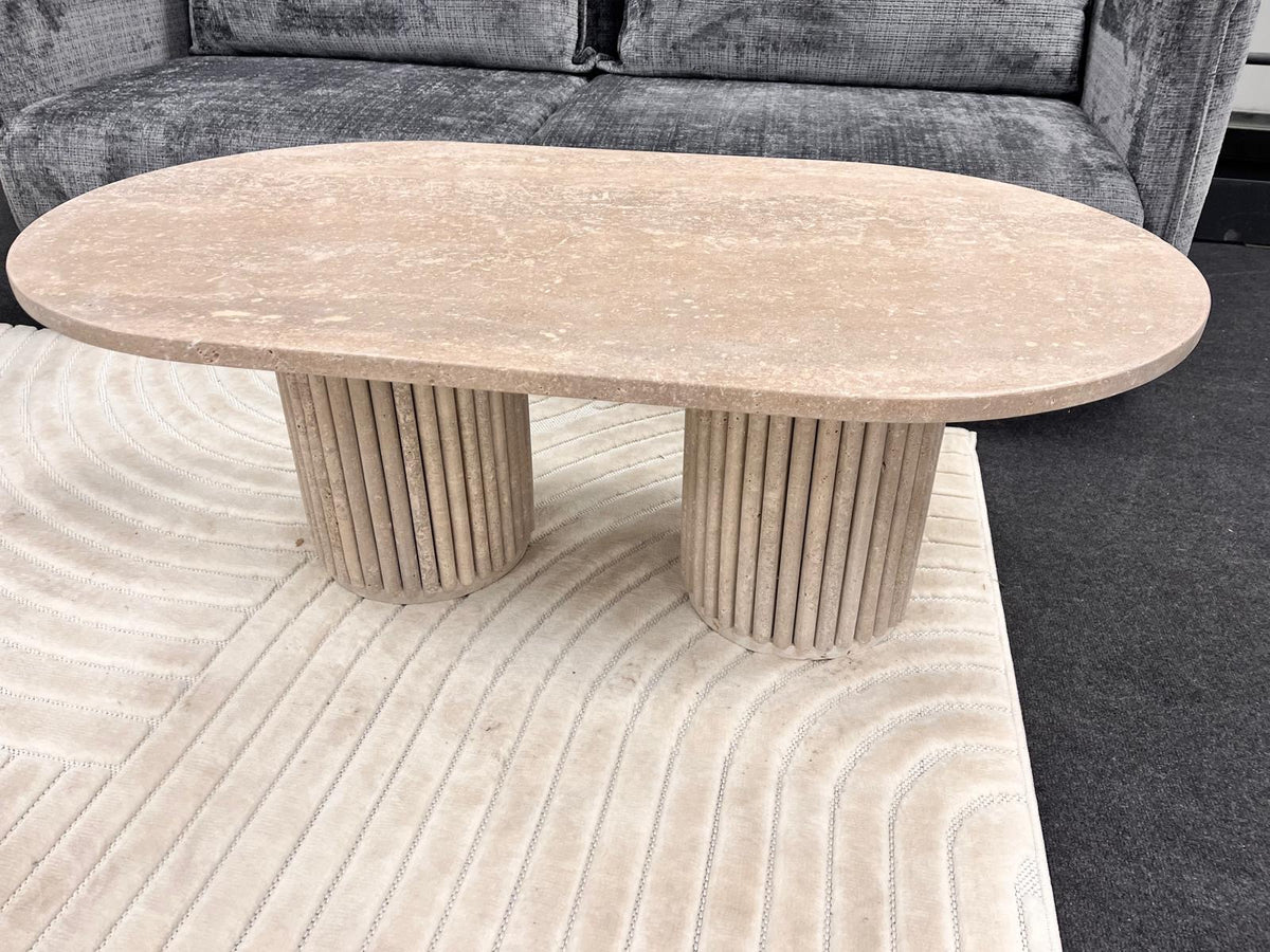 Table basse Travertin Octopus 120x70cm
