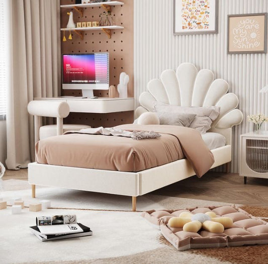 Lit Simple Coquillage Ecru
