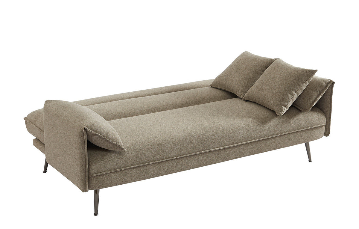 Canapé-Lit Uppsala Tissu Beige clic-clac