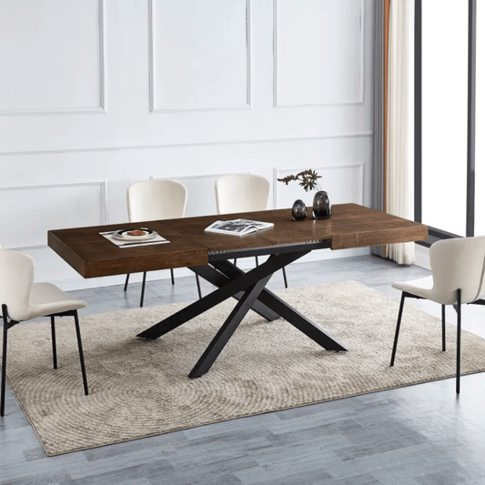 Table à Manger en Chêne Extensible Balni