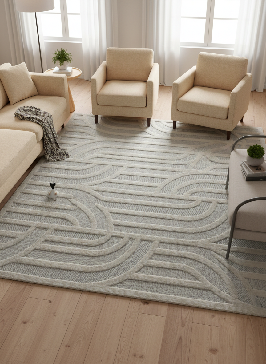 Tapis La palma 54246 60 cream