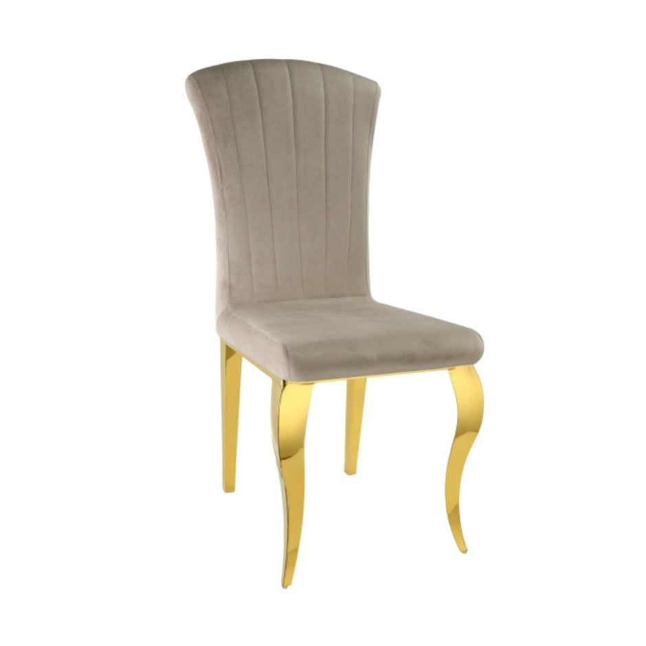 Chaise Nansouty – Style Louis, structure Or | ARBA Home