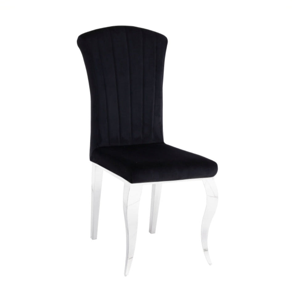 Chaise Nansouty – Style Louis, structure argentée | ARBA Home