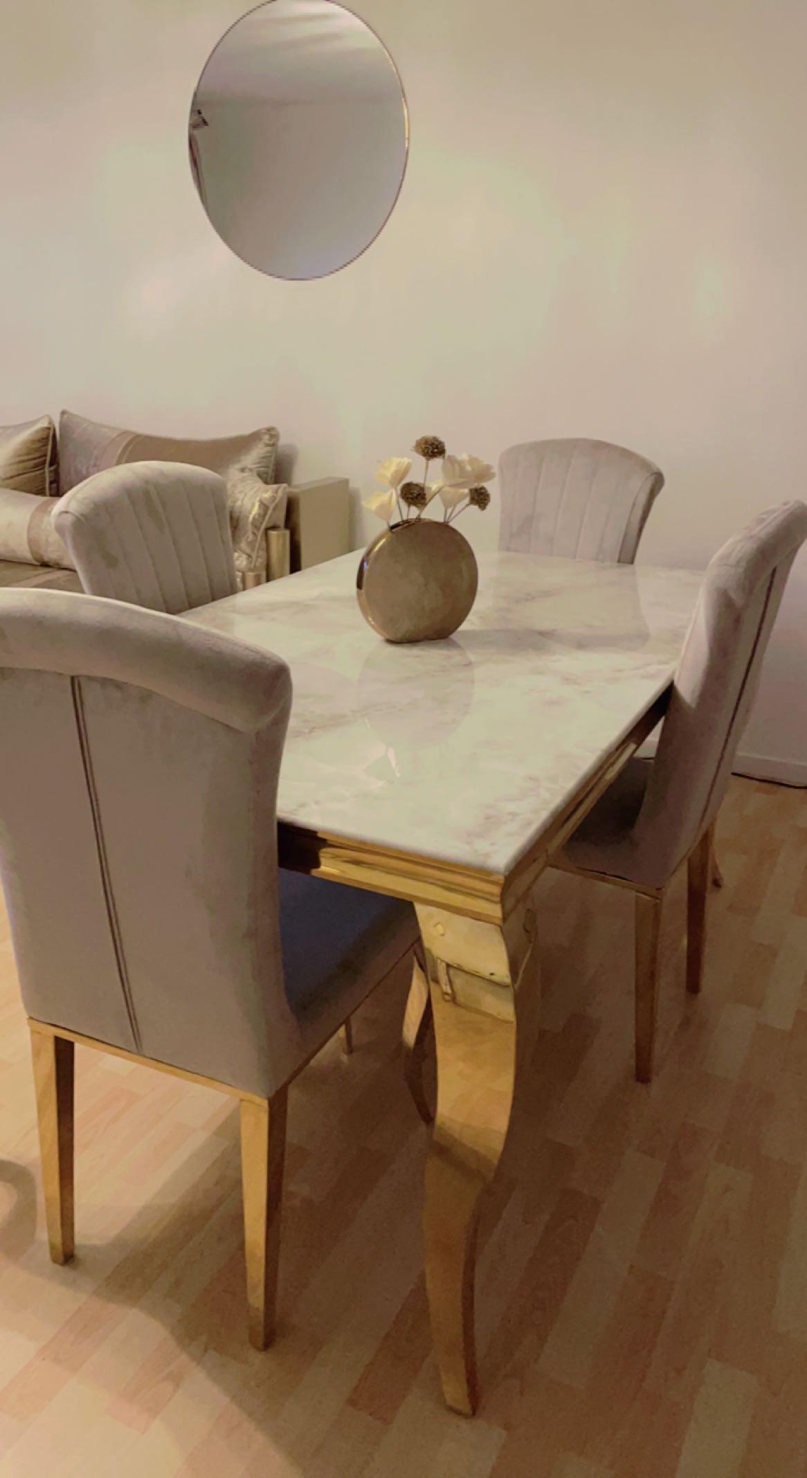 Chaise Nansouty – Style Louis, structure Or | ARBA Home