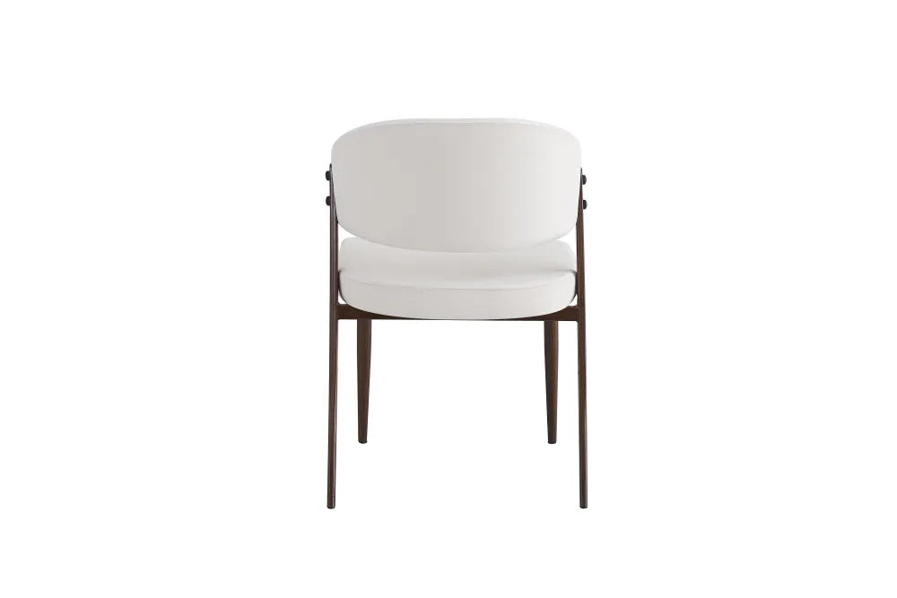 Chaise Lamia pieds noyer velours Beige