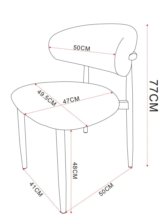 Chaise Lucile pied effet noyer grain moka