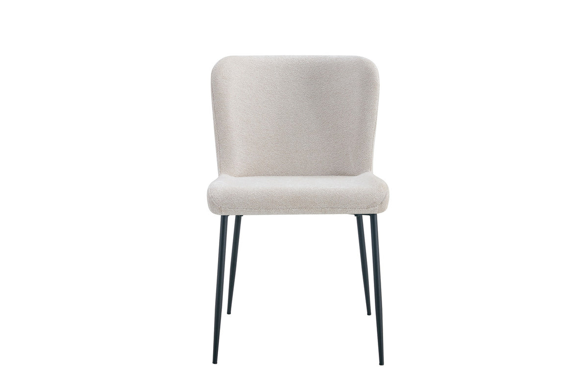 Lot de Chaises Lisa Tissu Marbella Creme