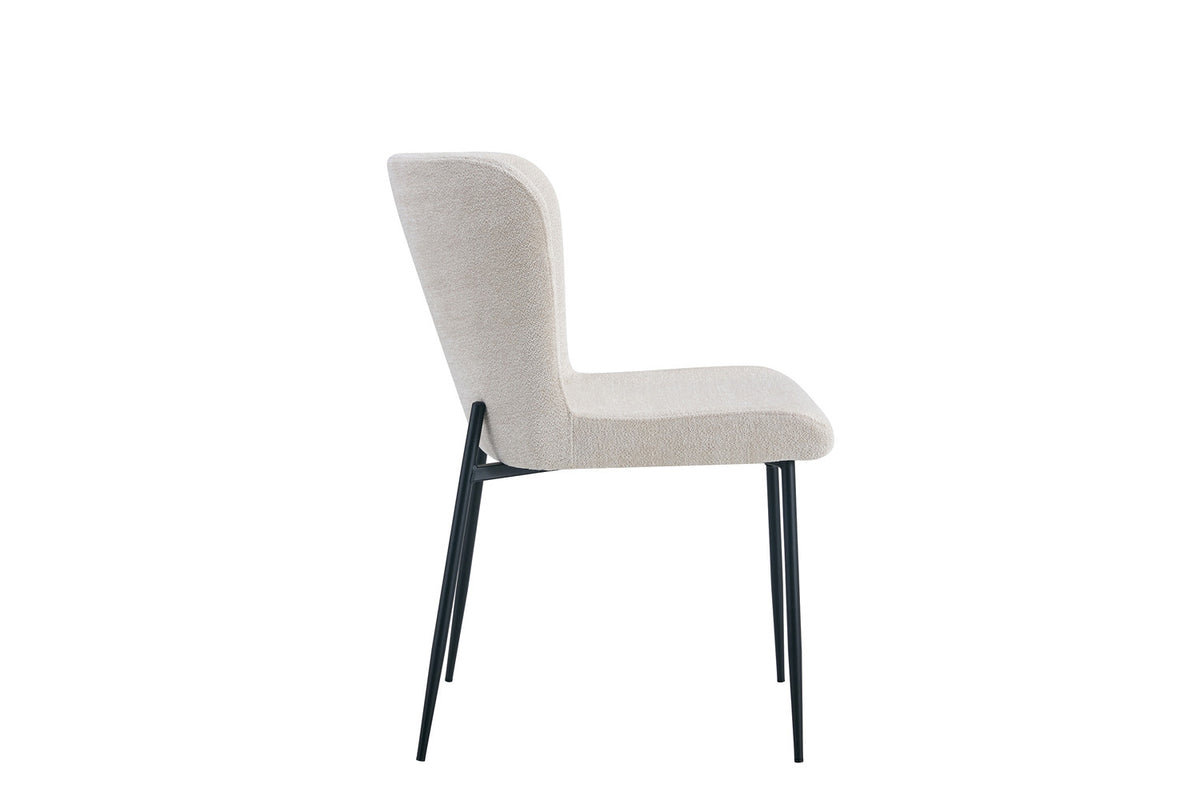 Lot de Chaises Lisa Tissu Marbella Creme