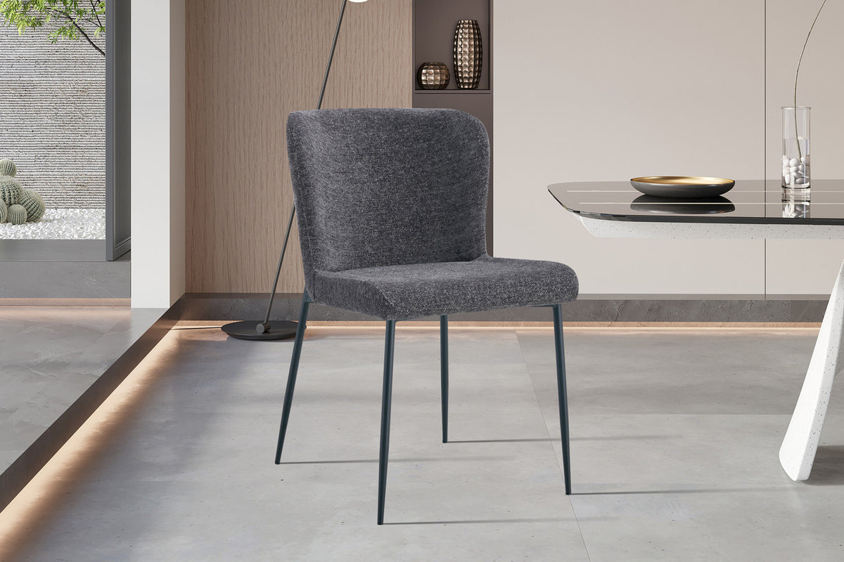 Lot de Chaises Lisa Tissu Marbella Gris foncé