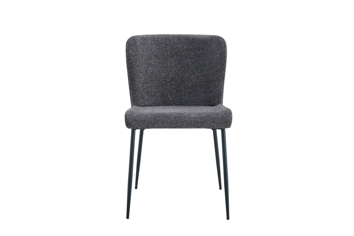 Lot de Chaises Lisa Tissu Marbella Gris foncé