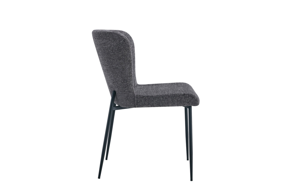 Lot de Chaises Lisa Tissu Marbella Gris foncé