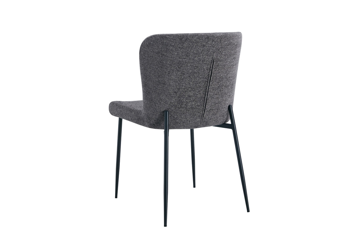Lot de Chaises Lisa Tissu Marbella Gris foncé