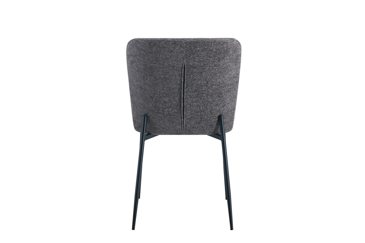 Lot de Chaises Lisa Tissu Marbella Gris foncé
