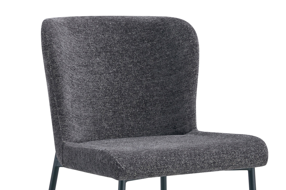 Lot de Chaises Lisa Tissu Marbella Gris foncé