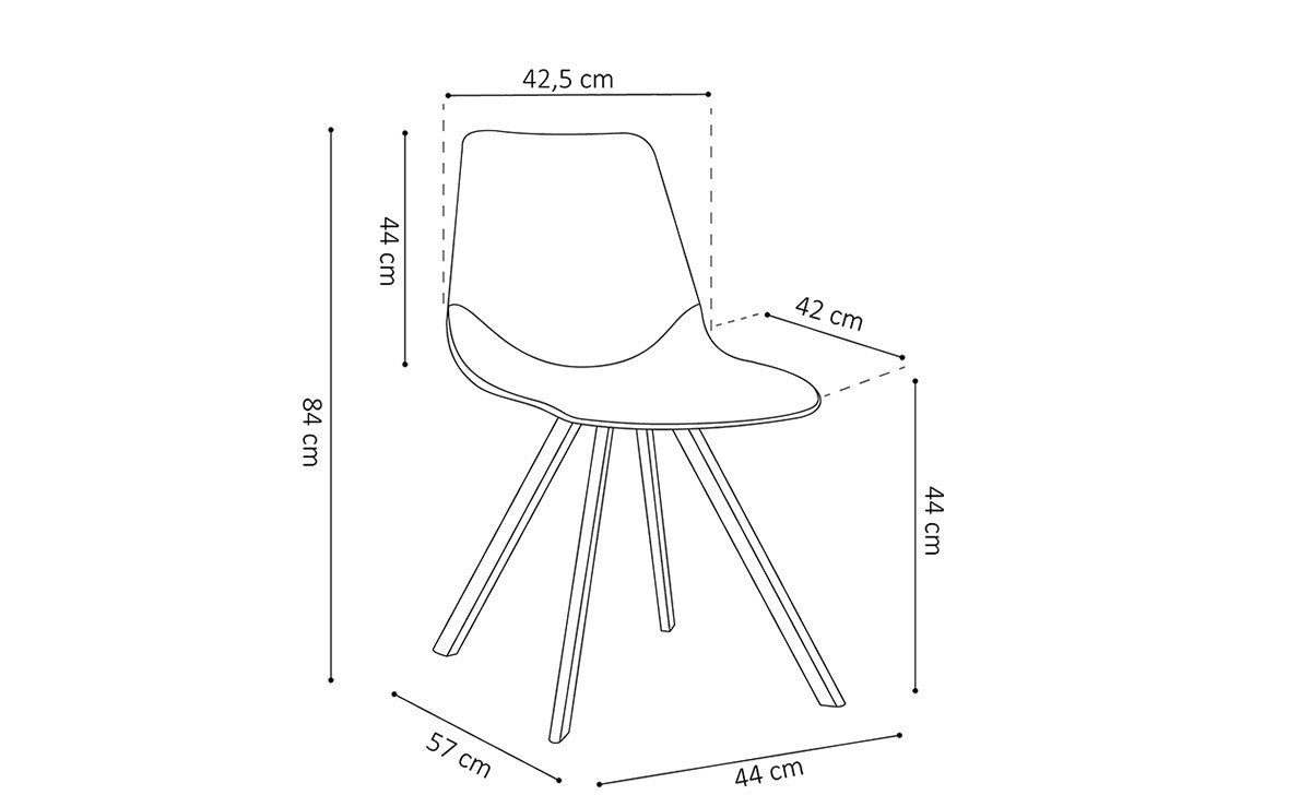 Chaise Oslo Brun