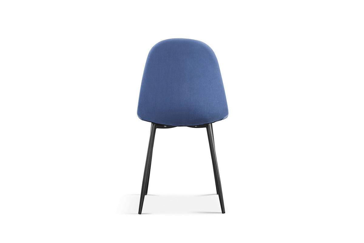 Chaise Boy Velours Bleu clair