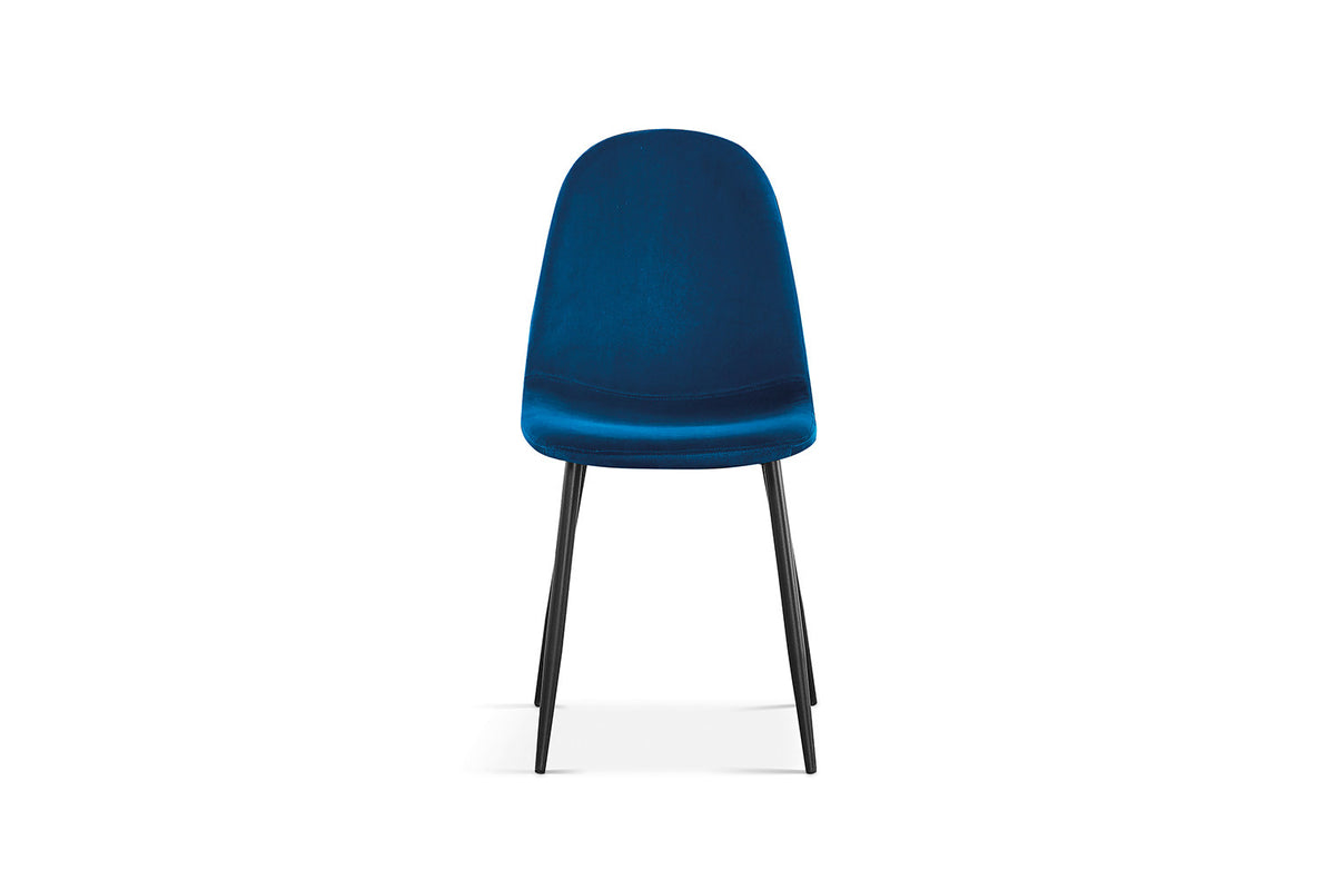 Chaise Boy Velours Bleu foncé