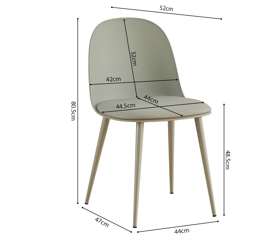 Chaise Jasmin Gris-vert