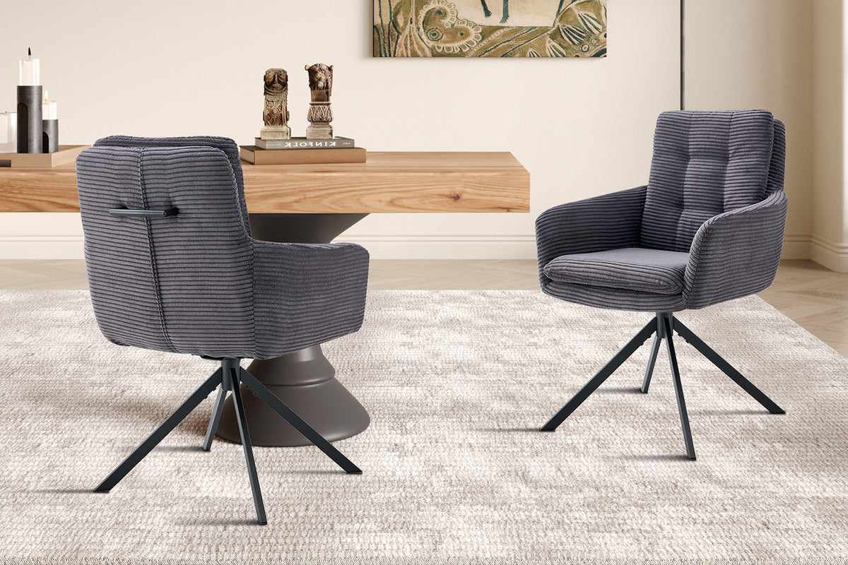 Chaise Luna Pivotant Gris