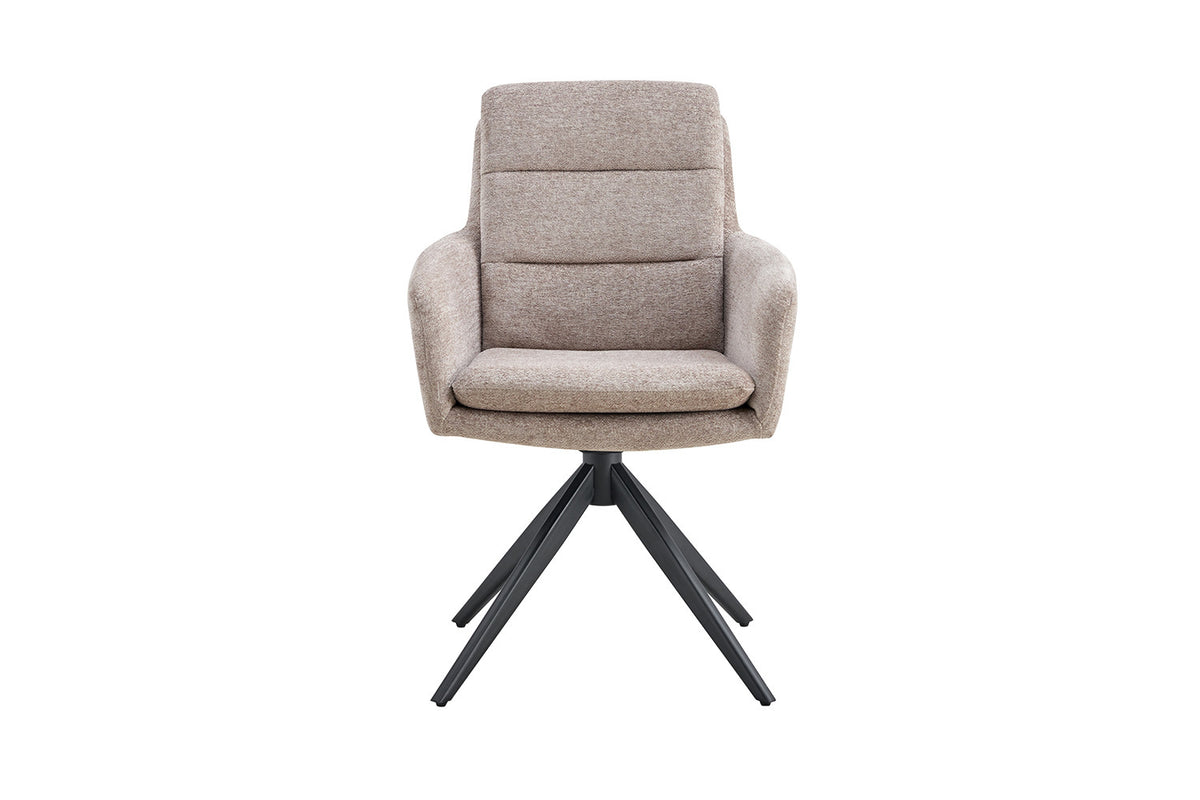 Chaise Lisold Pivotant Tissu Sable