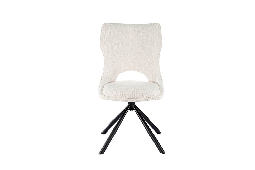 Chaise Mori Pivotant Tissu Ote Beige