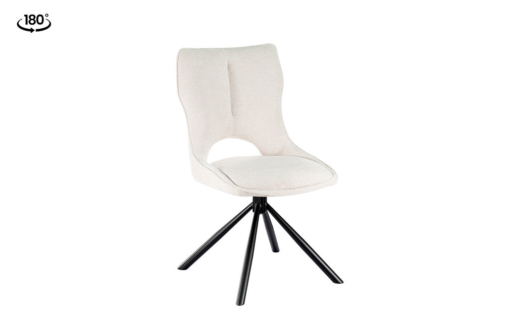 Chaise Mori Pivotant Tissu Ote Beige