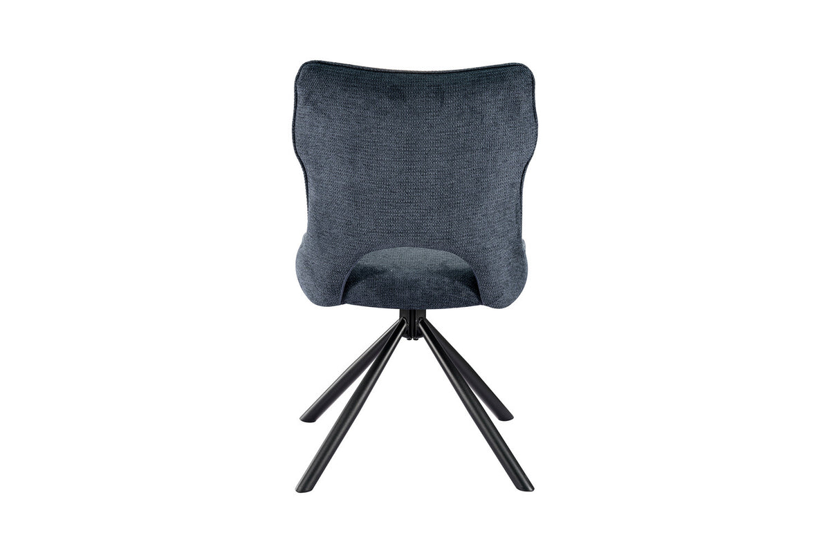 Chaise Mori Pivotant Tissu Ote Bleu