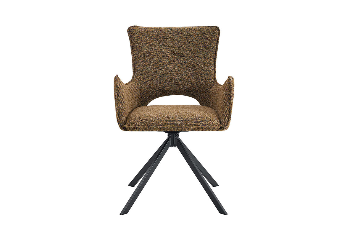 Chaise Billy Pivotant Tissu Ote Rouille