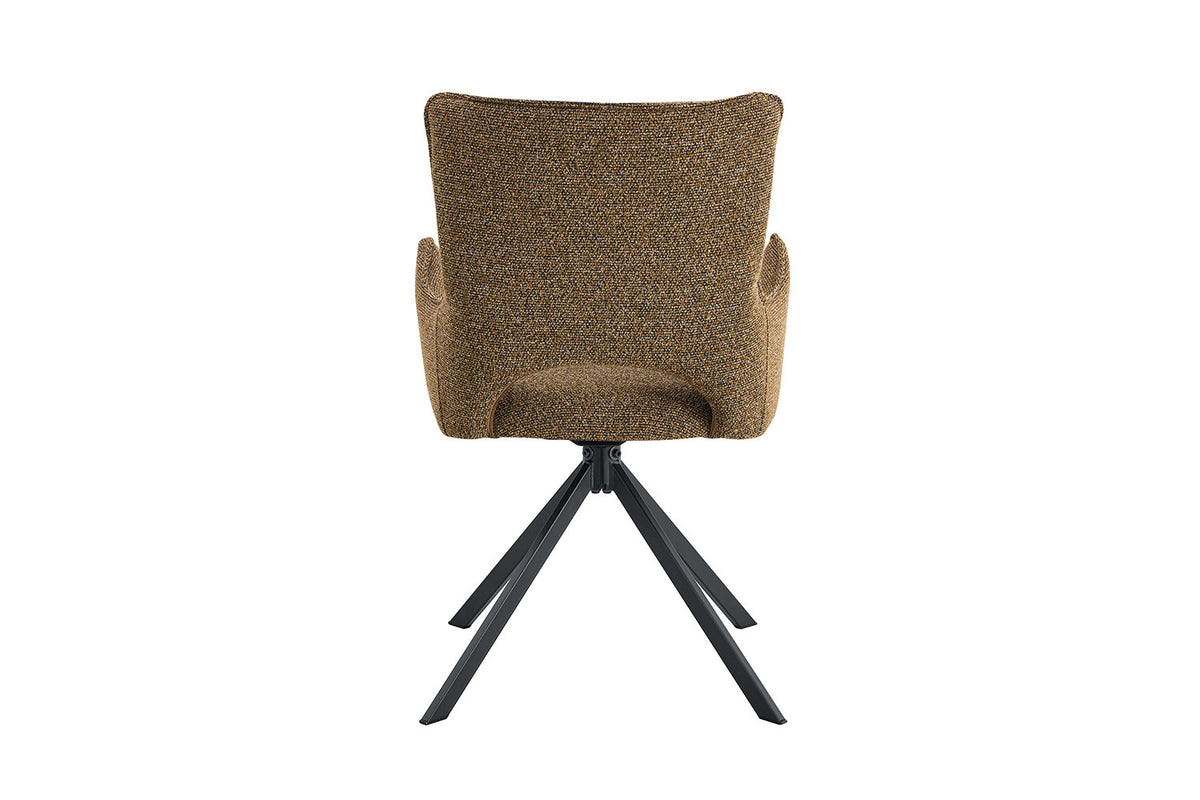 Chaise Billy Pivotant Tissu Ote Rouille