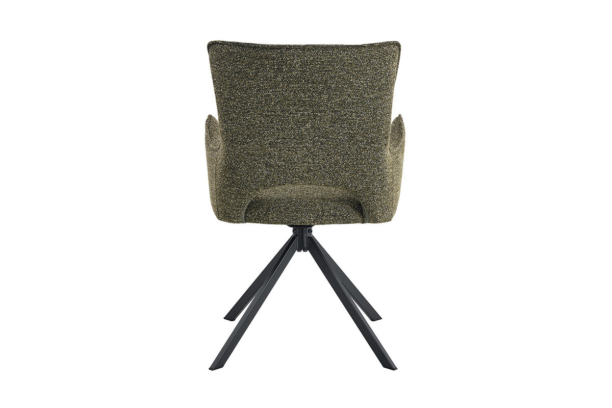 Chaise Billy Pivotant Tissu Ote Vert