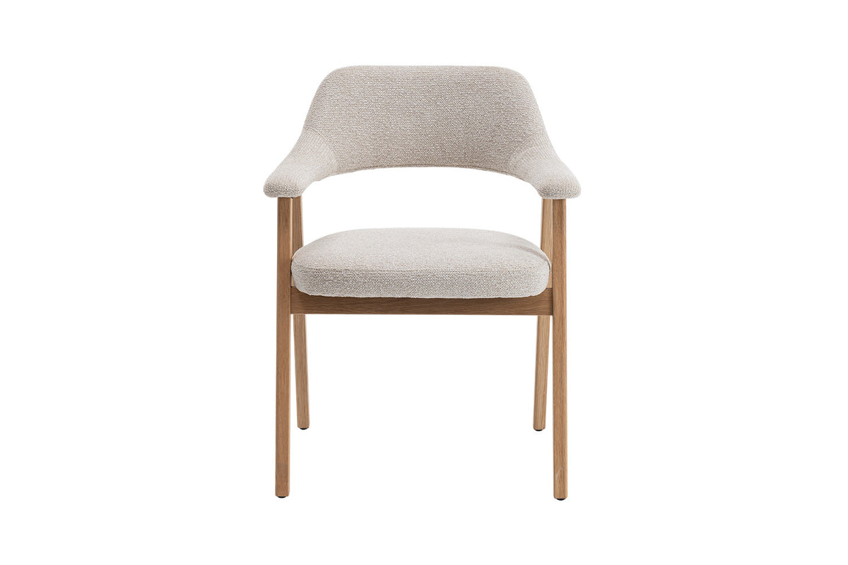Chaise Coralie Chêne massive Beige