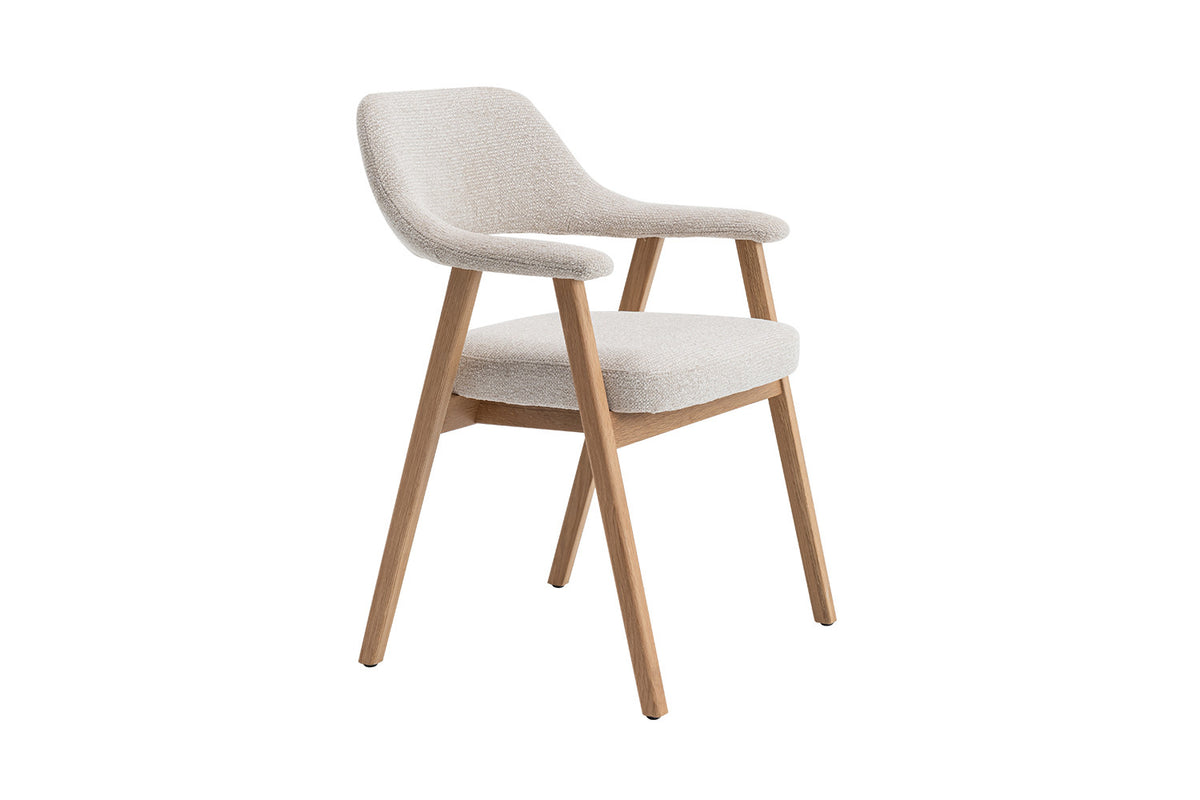 Chaise Coralie Chêne massive Beige