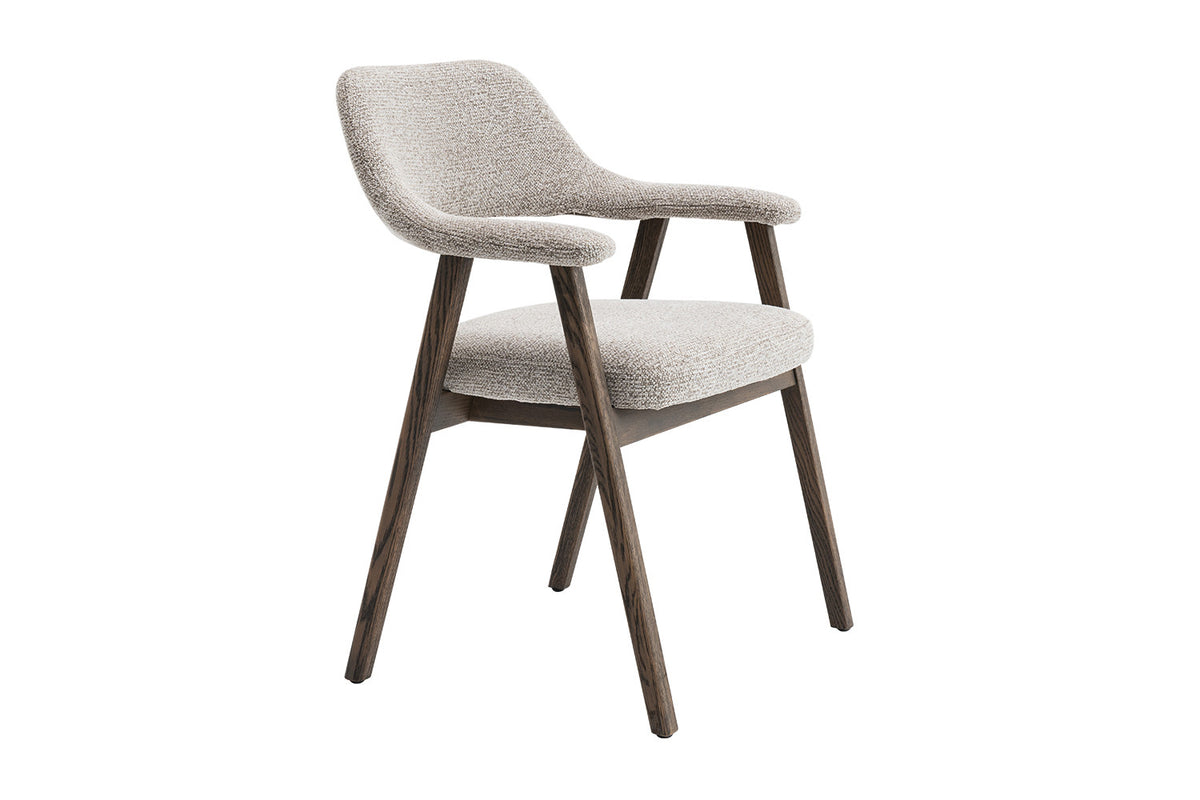 Chaise Coralie Chêne massive foncé Sable