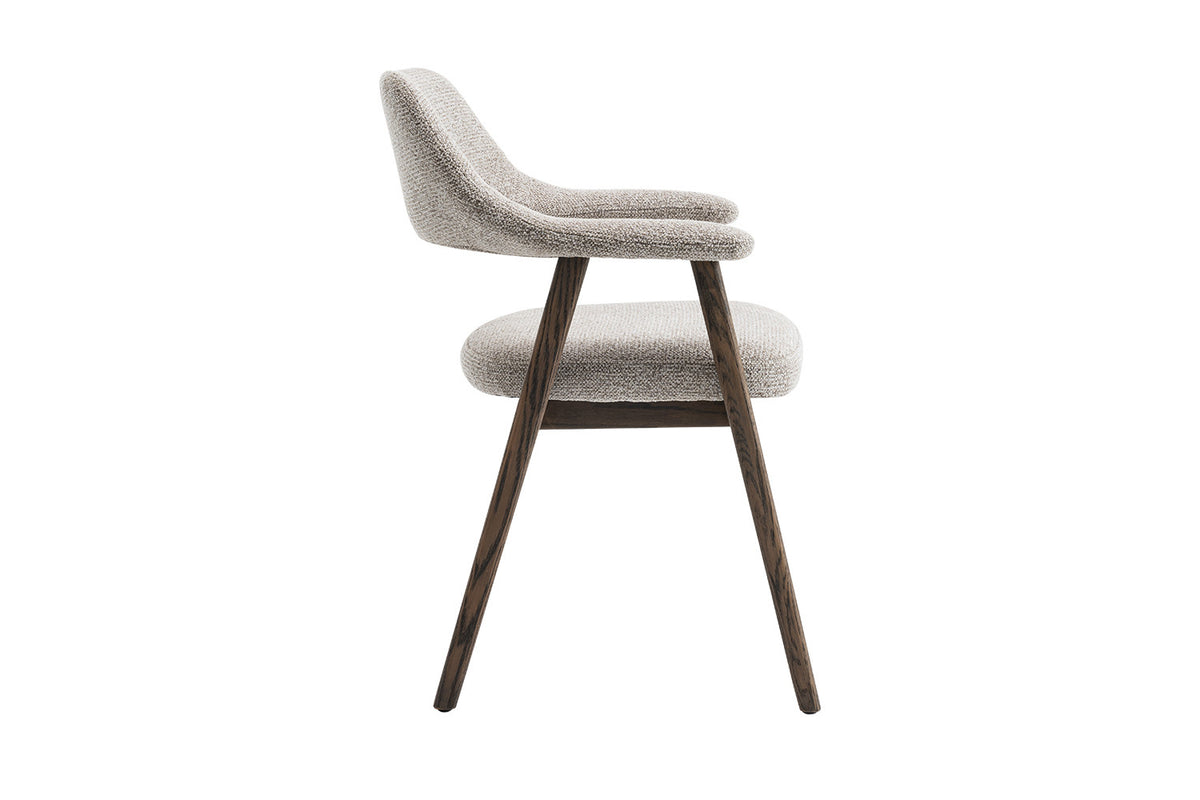 Chaise Coralie Chêne massive foncé Sable