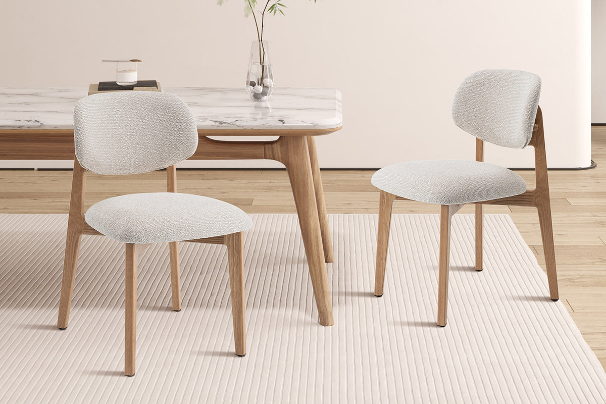 Chaise Carmen Chêne massive Beige