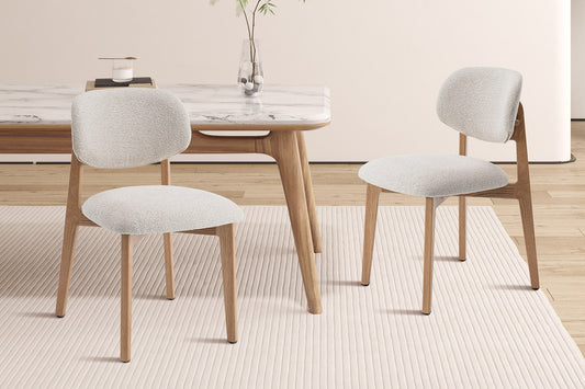 Chaise Carmen Chêne massive Beige
