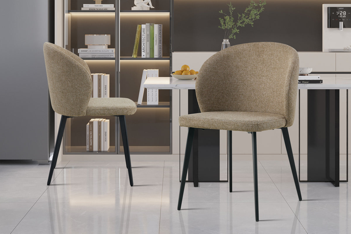 Lot de Chaises Toledo tissu Sable
