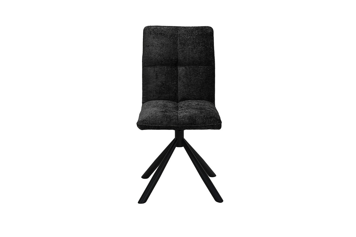 Chaise Jack Pivotant Tissu Gris foncé