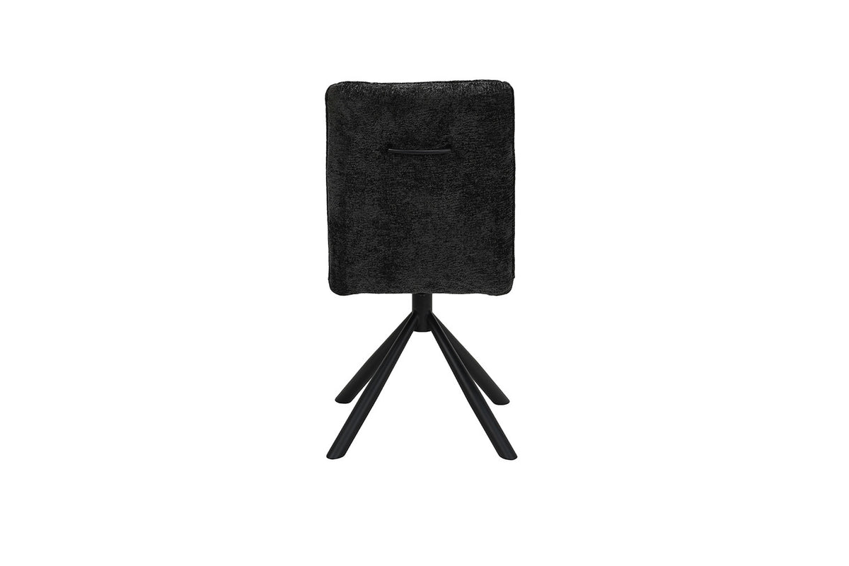 Chaise Jack Pivotant Tissu Gris foncé