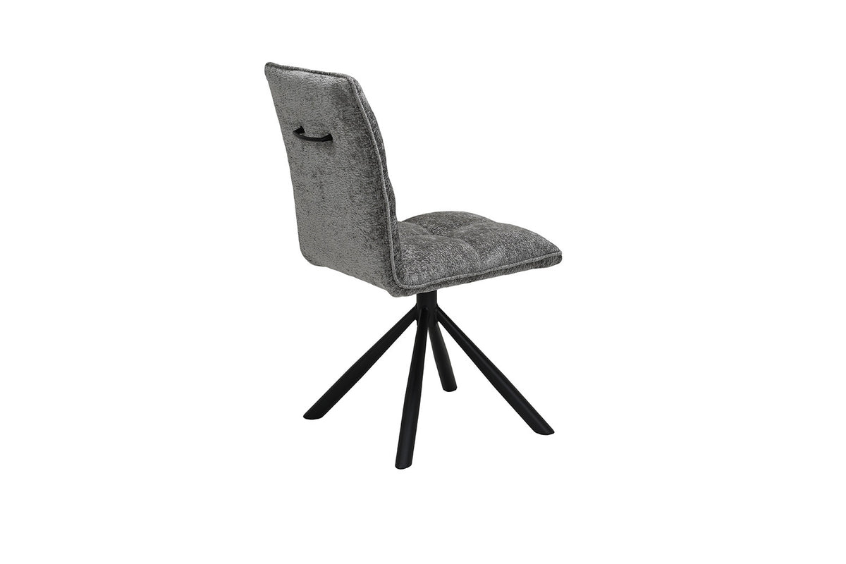 Chaise Jack Pivotant Tissu Gris