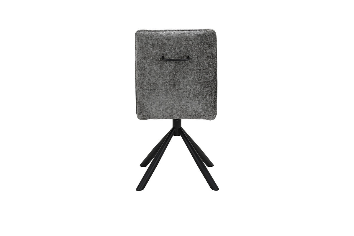 Chaise Jack Pivotant Tissu Gris