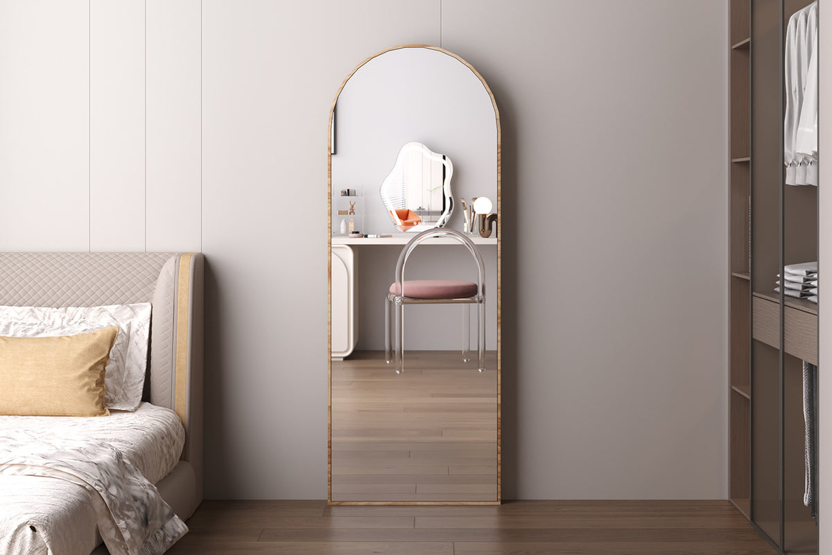 Miroir Rosalie 160x60cm Effet Chêne sur pied