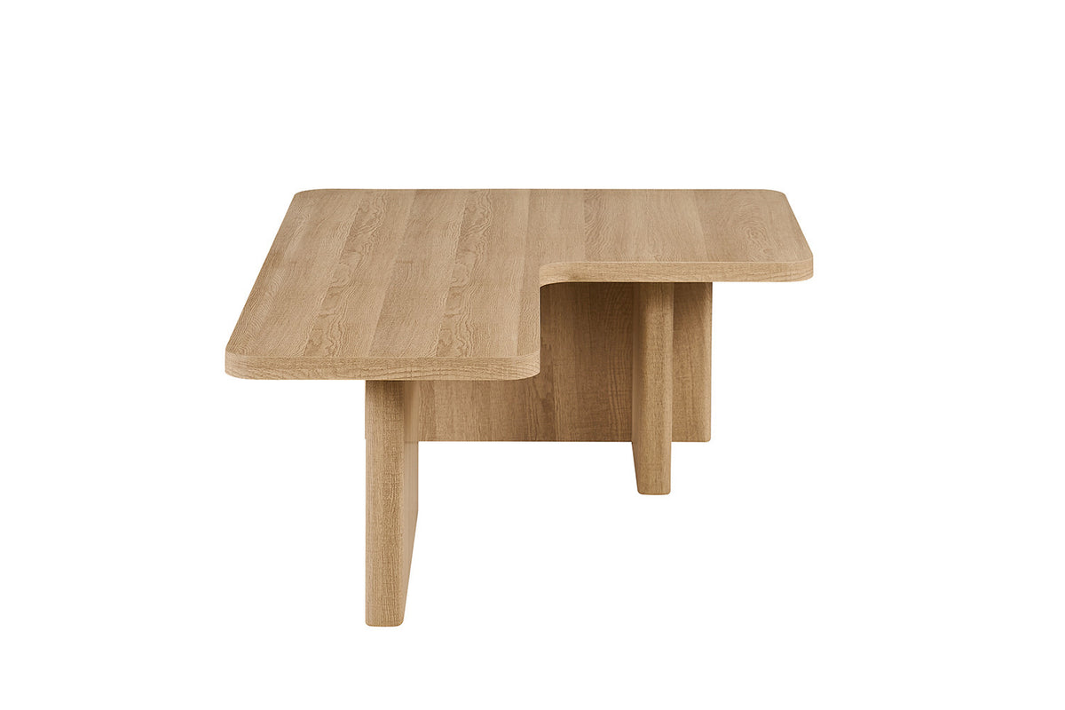 Table basse Arallo effet chêne naturel