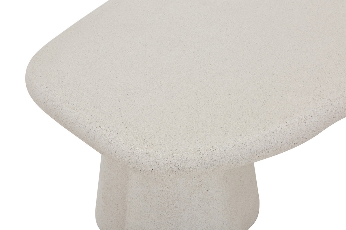 Table basse Faro effet Ciment 130cm Organique