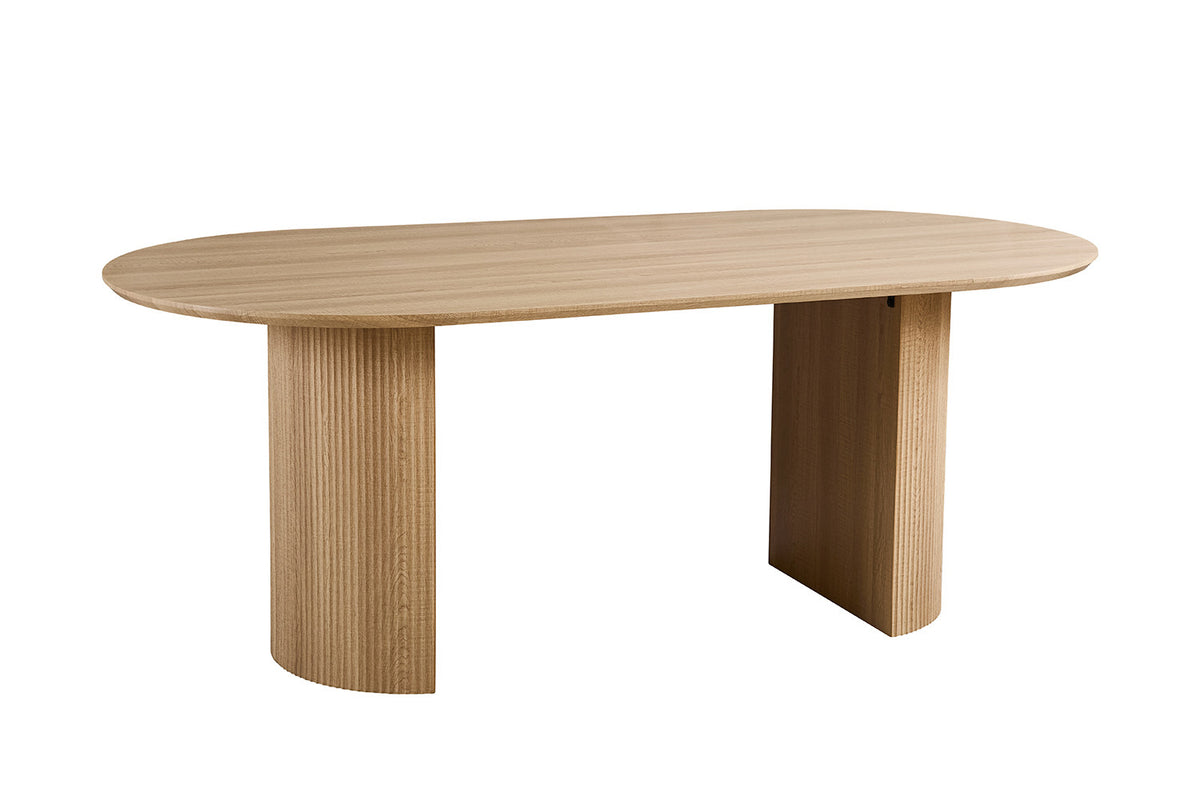 Table Lagos 200 cm Ovale Décor Chêne Naturel