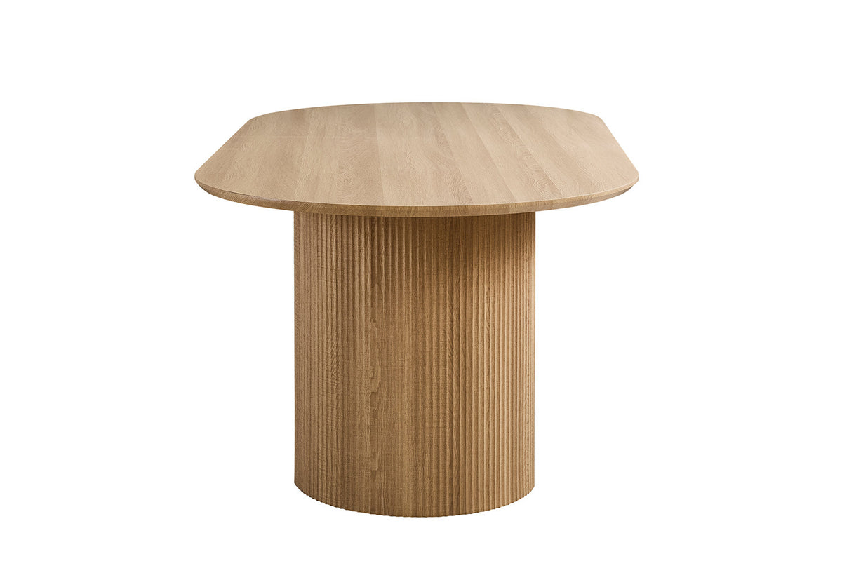 Table Lagos 200 cm Ovale Décor Chêne Naturel